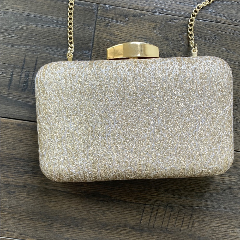 Nordstrom Gold Clutch Purse - Picture 2 of 5